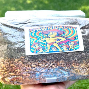 5 lb All-In-One Mushroom Grow Bag — Magical Manure-Loving CVG + Triple Grain System by SPAWN DADDY™