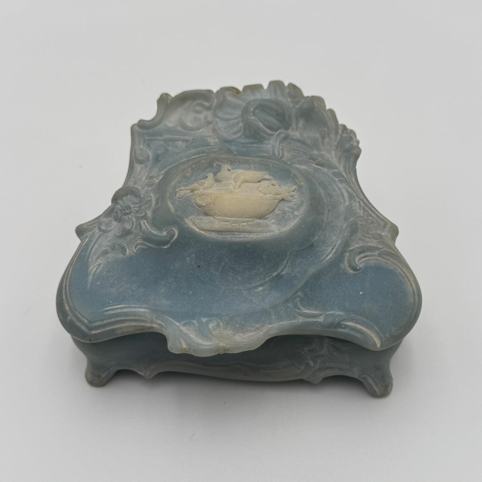Blue Incolay Stone Box - Etsy