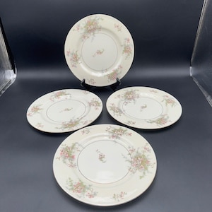4 Theodore Haviland New York Apple Blossom Dinner Plate 10 1/8