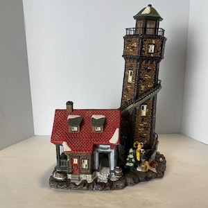 2002 Santa&#39;s Workbench Victorian Hammersmith&#39;s Harbour Lighthouse-No Light Cords