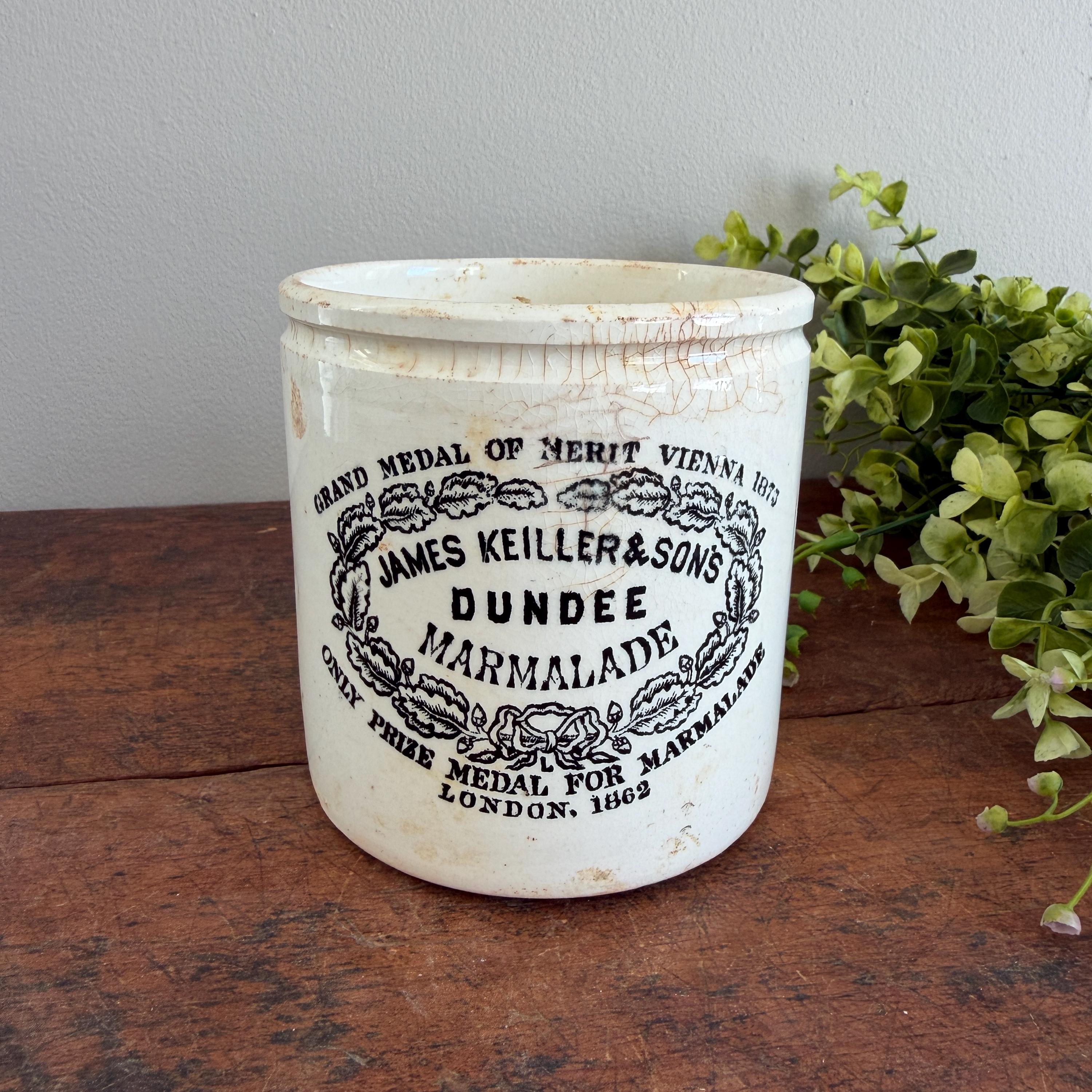 James Keiller & Sons ジャム陶器容器 4個セット 4# – Extremely Rare – James Keiller & Son's Dundee Marmalade 4 lb