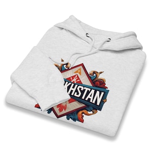 Kasachstan Hoodie: Unisex Baumwollmischung