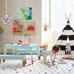 Rug| Hand tufted Rug | Sprinkles Colorful Stripe Rug woolen area rug 5X8 8X10 X9X12 Kids Rug | Handmade Rug woolen area rug Living room rug