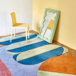 Wool Rug | Hand Tufted Rug | Modern Rug | Hand Made area Rug | woolen area rug | living room Rug | Designer Rug | multi rug | Home Decor Rug