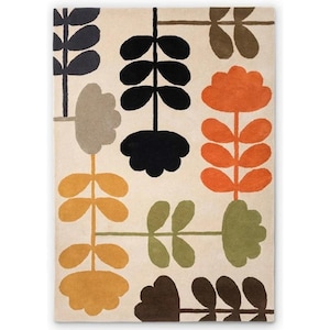 Wool Rug | Hand Tufted Modern Rug 5X8 8X10 X9X12 Hand Made area Rug | woolen area rug | living room Rug | Designer Rug AM41 multi rug