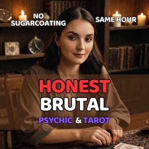 Brutally Honest Psychic & Tarot Reading – Raw Truth, No Sugarcoating, Deep Healing Focus