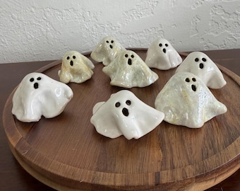 Handmade Ceramic Ghost Figurine