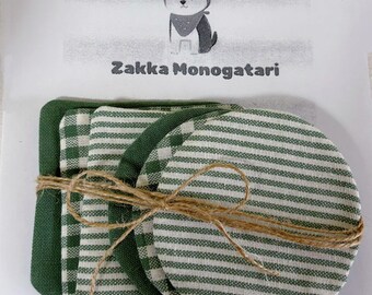 Japanese Handmade Coaster | Coffee Cup Coaster| Coaster Gift Set | Tea Cup Coaster| Coffee  Cup Coaster|Zen Aesthetics in Daily Life