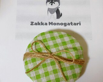 Japanese Handmade Fabric Coaster | Coffee Cup Coaster|Coaster Gift Set | Tea Cup Coaster| Coffee  Cup Coaster|Japanese ichimatsu Pattern