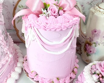 Beautiful Pink Princess Faux Cake Roses - Marie Antoinette Love Shack ...
