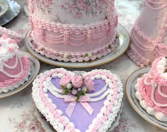 Beautiful Pink Princess Faux Cookie Roses - Marie Antoinette Love Shack Fancy Shabby Chic Fake Fancy Cookie