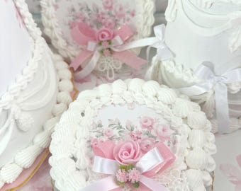 Beautiful Pink Princess Faux Cake Roses - Marie Antoinette Love Shack ...