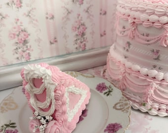 Beautiful Pink Princess Faux Cake Roses - Marie Antoinette Love Shack ...