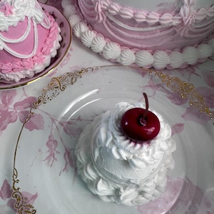 Beautiful Pink Princess Faux Cake Roses - Marie Antoinette Love Shack Fancy Shabby Chic Fake Cake