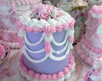 Beautiful Pink Princess Faux Cake Roses - Marie Antoinette Love Shack ...