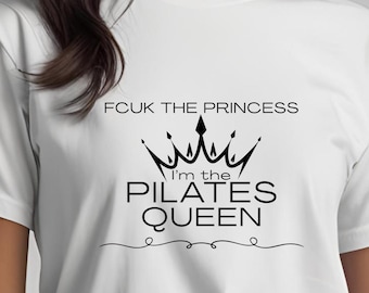 Pilates Queen SVG | Fitness T-Shirt Design (Digital File)