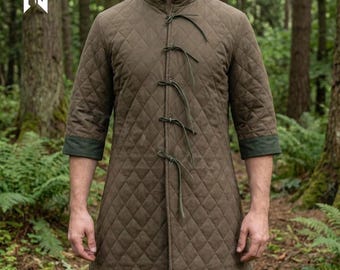 Middeleeuws gewatteerd herenjack, Viking Gambeson, Larp-kostuum renaissance