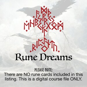 Rune Meanings for Rune Dreams Rune Cards - Digital Mini Course to Learn ...