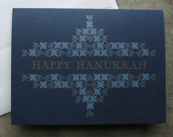 A-2 Size Letterpress Hanukkah Cards - box of 10