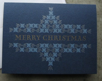 Hand-set Letterpress Christmas Cards – box of 10 w/envelopes - A-2 Size