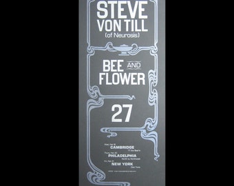 Steve Von Till letterpress gig poster