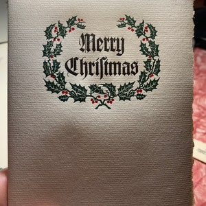 Cartes de Noël typographiques à la main - boîte de 10 avec enveloppes - taille A2