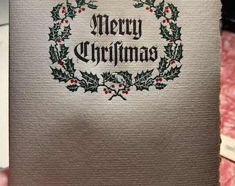 Hand-Set Letterpress Christmas Cards - box of 10 w/envelopes - A2 size