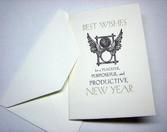 Hand-set Letterpress New Years Cards - box of 10 w/envelopes