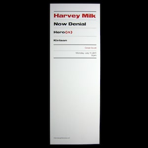 Harvey Milk letterpress poster