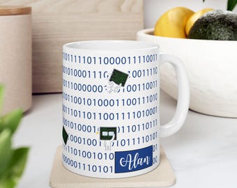 AI Coding Mug Gifts for Programmer | Funny Coding Ceramic Mug l Custom Tech Mug l IT Nerdy Gift Mugs l Binary Coding Engineer Mug