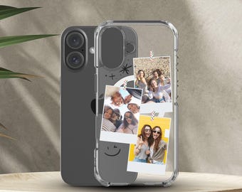 Custom Polaroid Photo MagSafe iPhone Case Personalized Polaroid Phone Case Magsafe Custom Photo Collage Magnetic Case iPhone 17, 16, 15, 14