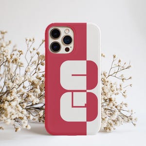 iPhone 16, 15, 14, 13, 12, 11 Hülle mit Name Minimalist Monogramm Handyhülle für iPhone 16, 15, 14, 13, 12, 11 & Samsung S24, S23, S22, S21 Geschenk