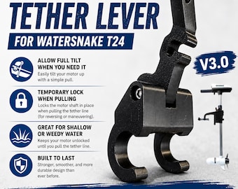 Tilt / Reverse Pull Lock Tether Lever V3.0 for ASP T24 WaterSnake Trolling Motor