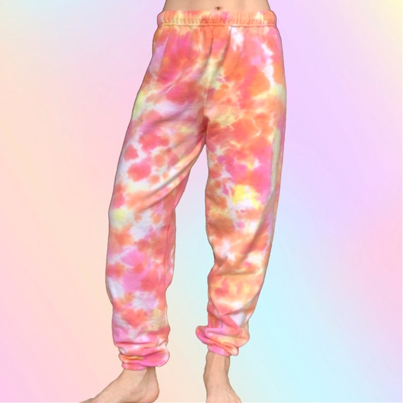 Orange Tie Dye Sweatpants Outlet Shop 