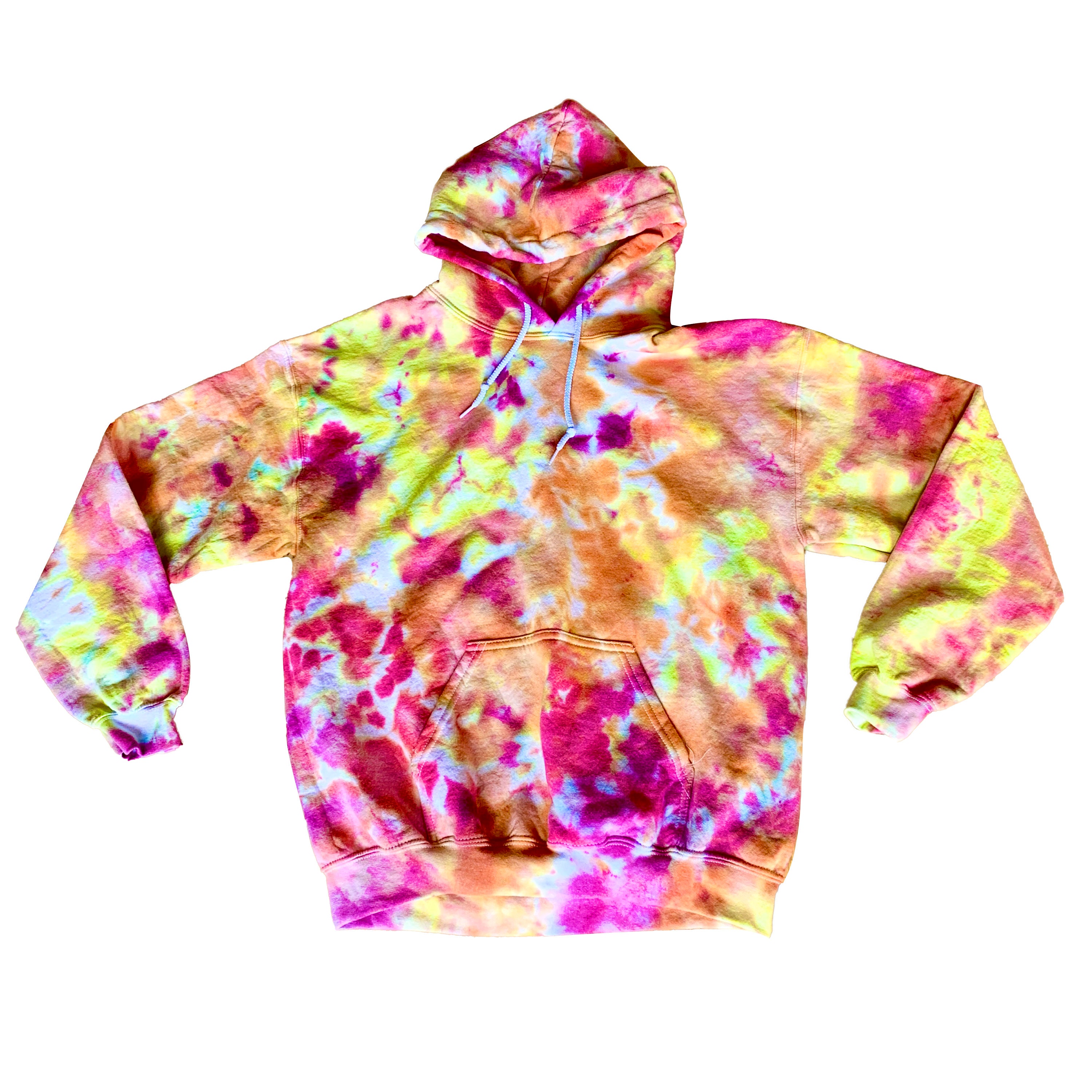 yellow bleached sweatshirt