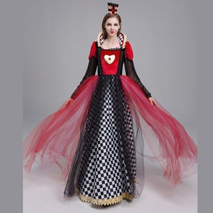 Red Queen of Hearts Princess Dress Queen of Hearts Costume - Etsy