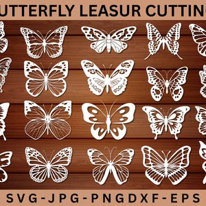 Butterflies Papercut Template,3D Butterflies svg,Butterfly laser cut,Butterfly wall art,for Silhouette,home decor,Butterfly Cut File Cricut