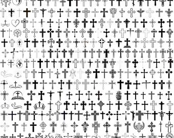 290+ Kreuz SVG Bundle: Grunge, Jesus & Glaube Stile (Digitaler Download)