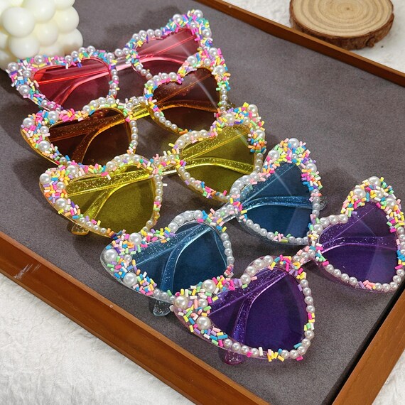 Party Favors,personalized Heart-shaped Sunglasses  display picture 3