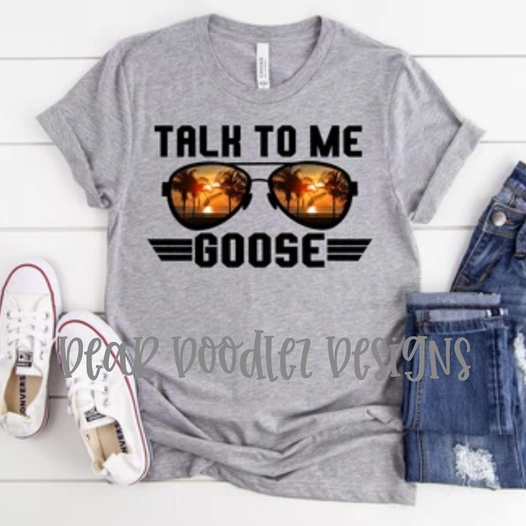 TALK TO Me GOOSE Sunglasses Top Gun Goose Maverick Movie Short Etsy