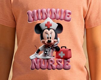Disney Characters Nurse Shirt, In My Nurse T-Shirt, Minnie Nurse Shirt, Disney Pediatric Nurse Shirt, Nurse Week Shirt, Nursing Shirts