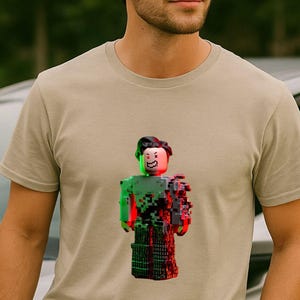 Glitch Roblox Avatar Shirt | Binary Code Corrupted Tee | Digital Gamer Art