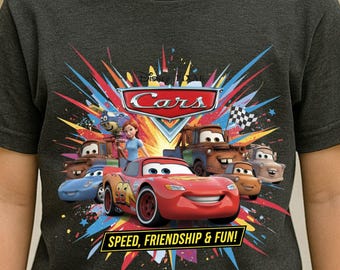 Cars Racing Shirt | Lightning McQueen Tee | Speed & Fun Design