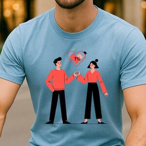 Love Loading Couple T Shirt | Relationship Progress Heart Graphic | Romantic Illustration Tee