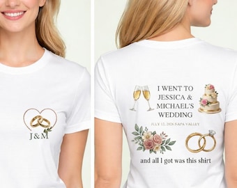 Custom Wedding Guest Shirt | Funny Wedding Favor Tee | Personalized Bridal Party Shirt