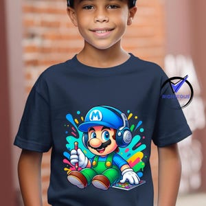 Super Mario Birthday Shirt: Matching Family Party Tee