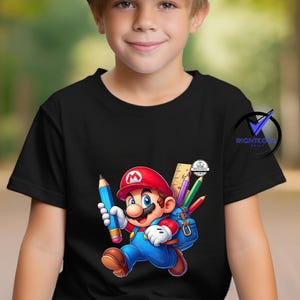 Super Mario Birthday Shirt: Matching Family Party Tee