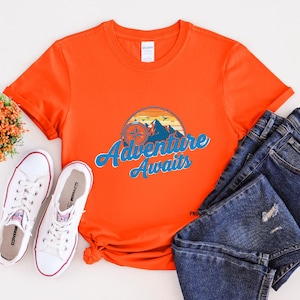 Adventure Awaits T-Shirt: Outdoor Explorer Graphic Tee