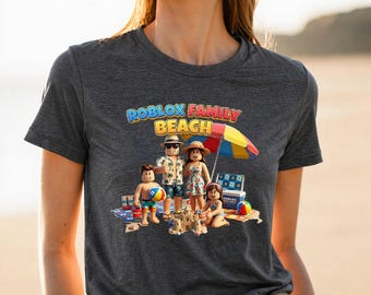 Roblox Family Beach Shirt | Vacation Matching Outfit Tee | Gaming Trip Shirt