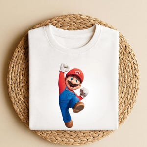 Super Mario Birthday Shirt: Matching Family Party Tee